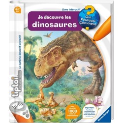 Ravensburger - tiptoi - Coffret complet lecteur interactif + Livre Je découvre les dinosaures - 4005556001439 - A partir de 4 a