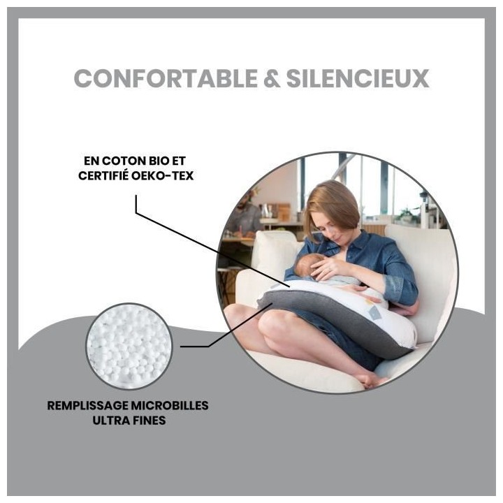 Babymoov Coussin de Maternité doomoo Bear Grey