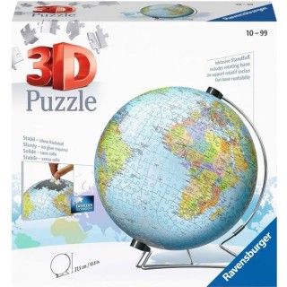 Puzzle 3D Globe 540 pieces - Ravensburger - Puzzle enfant 3D éducatif