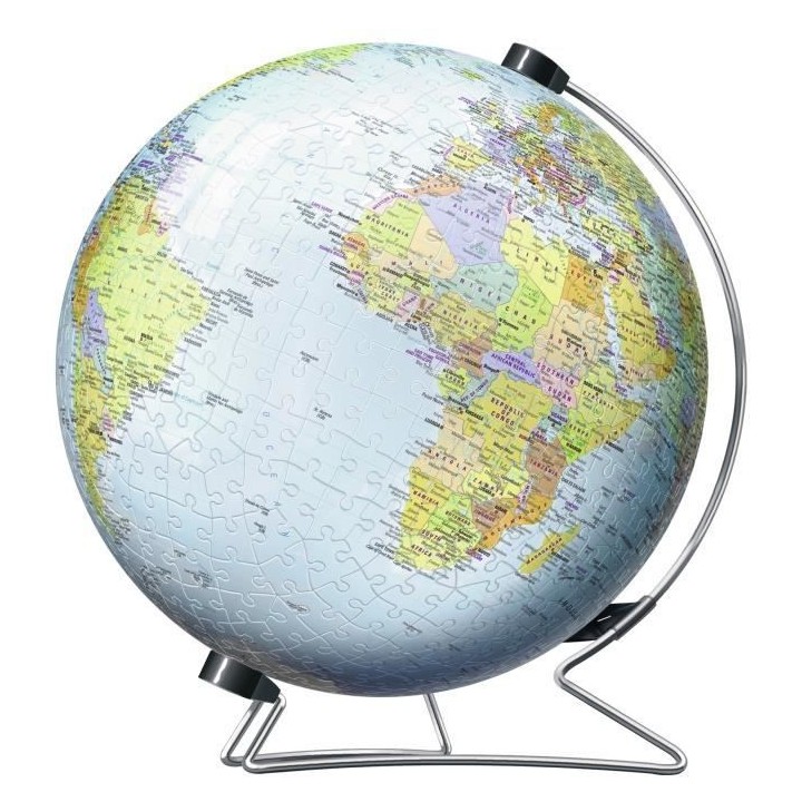 Puzzle 3D Globe 540 pieces - Ravensburger - Puzzle enfant 3D éducatif