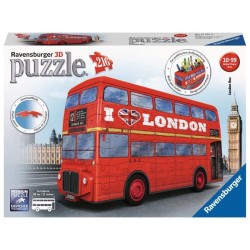 Puzzle 3D Bus londonien - Ravensburger - Véhicule 216 pieces - sans colle - Des 8 ans