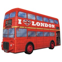 Puzzle 3D Bus londonien - Ravensburger - Véhicule 216 pieces - sans colle - Des 8 ans