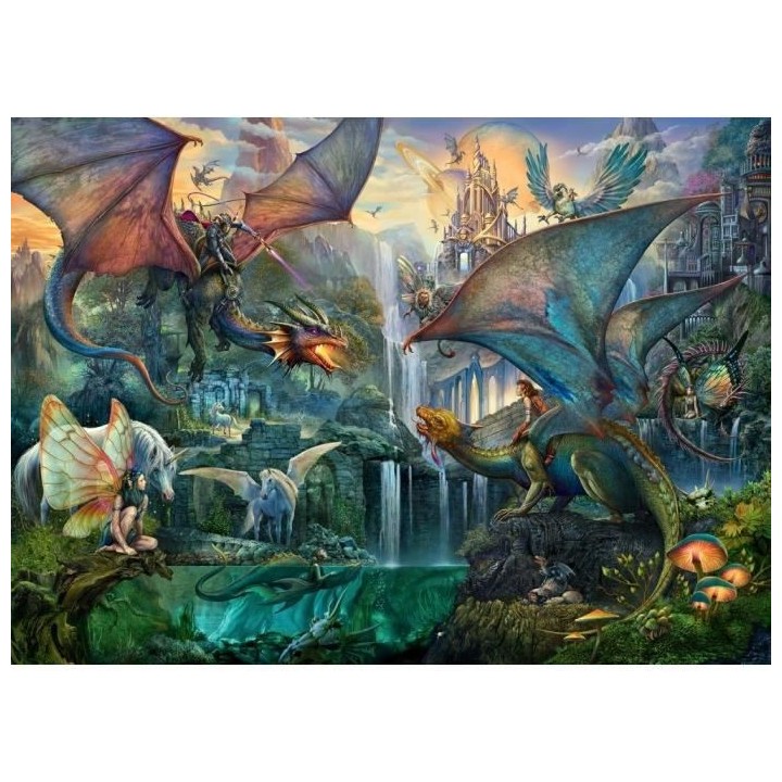 Ravensburger - Puzzle 9000 pieces - La foret magique des dragons