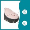 Babymoov Doomoo Nid - Transat bébé - Pouf Evolutif & Multifonctions des la Naissance - Rabbit Pink