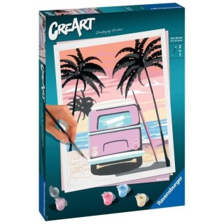 CreArt - grand - Bus on the beach - Ravensburger