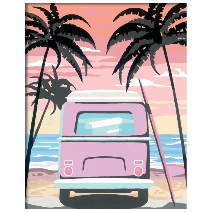 CreArt - grand - Bus on the beach - Ravensburger