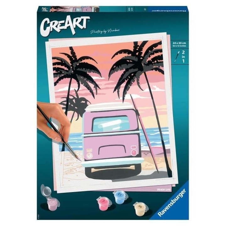 CreArt - grand - Bus on the beach - Ravensburger