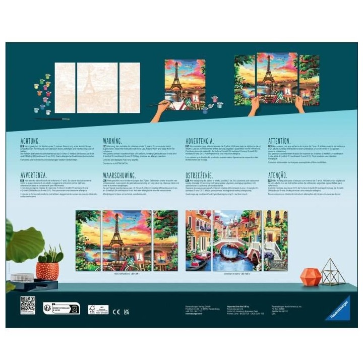 CreArt format 80x50cm - Triptyque -4005556201341 - Ravensburger