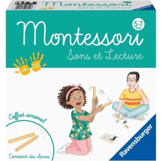 MONTESSORI - Sons et lecture - Coffret sensoriel - Apprentissage des s