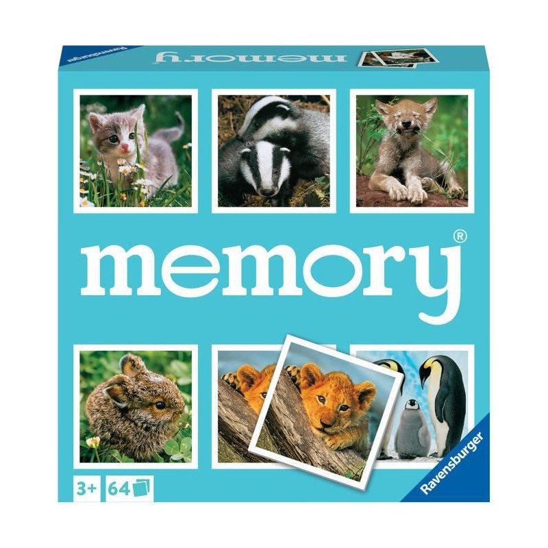 Grand memory - Theme : Petits Animaux -4005556208791 - Ravensburger