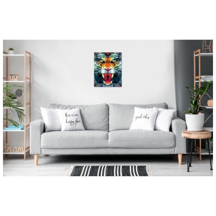 CreArt 24x30 cm- Polygon Tiger -4005556235148 - Ravensburger