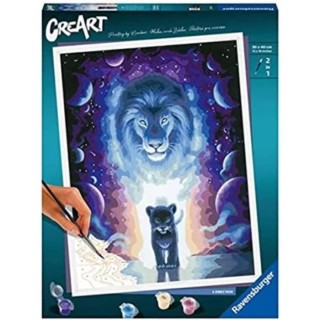 CreArt grand format 30x40 cm - Lion / Jojoesart édition -400555623516