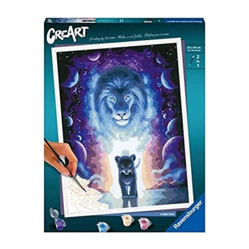 CreArt grand format 30x40 cm - Lion / Jojoesart édition -4005556235162 - Ravensburger