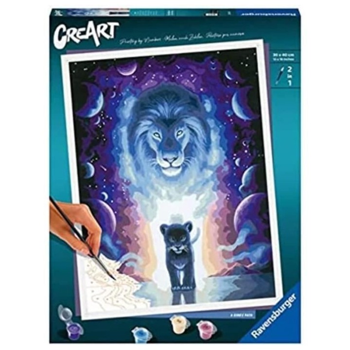 CreArt grand format 30x40 cm - Lion / Jojoesart édition -400555623516