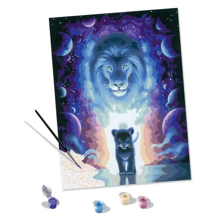 CreArt grand format 30x40 cm - Lion / Jojoesart édition -400555623516