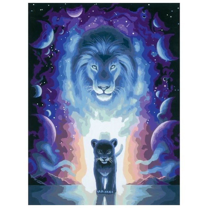 CreArt grand format 30x40 cm - Lion / Jojoesart édition -400555623516