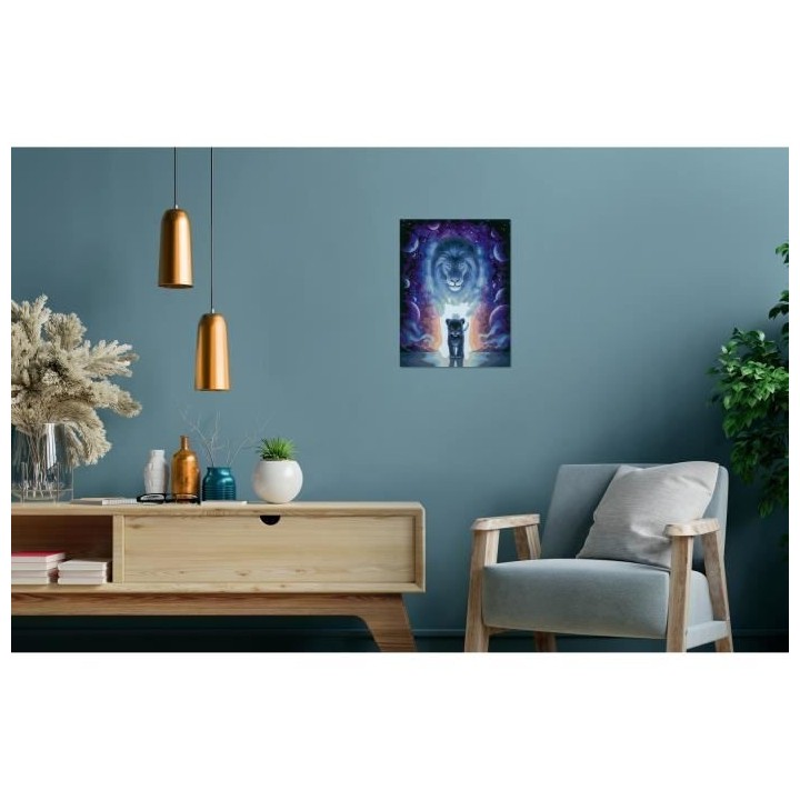 CreArt grand format 30x40 cm - Lion / Jojoesart édition -400555623516