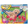 Numéro d'Art grand format - Labrador et tulipes -4005556235988 - Ravensburger