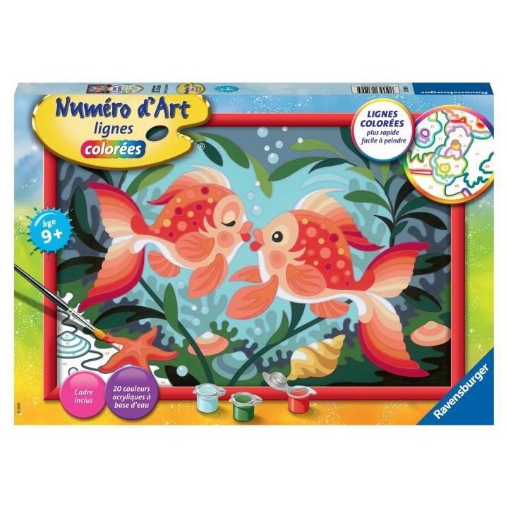 Numéro d'Art grand format - Bisous de poissons -4005556235995 - Raven
