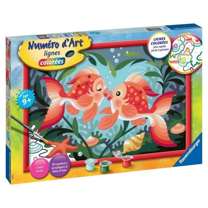 Numéro d'Art grand format - Bisous de poissons -4005556235995 - Raven