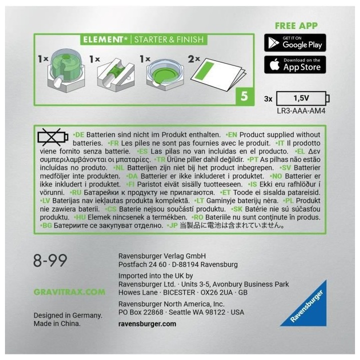 Gravitrax POWER - Eléments Starter & Finish -4005556268108 - Ravensbu
