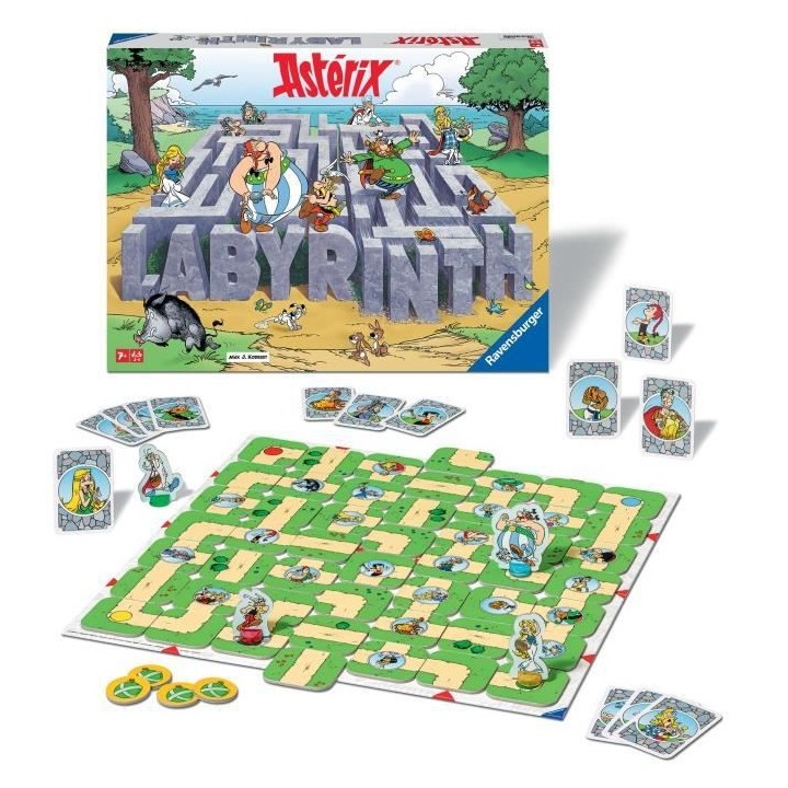 Labyrinthe Astérix - Jeu de plateau Enfant et Famille - 27350 - Des 7