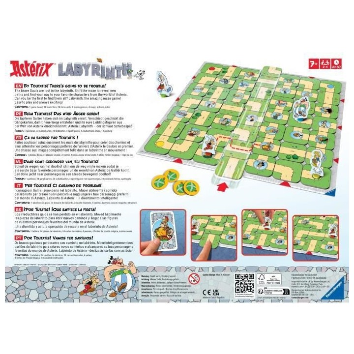Labyrinthe Astérix - Jeu de plateau Enfant et Famille - 27350 - Des 7
