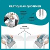 Babymoov Chaise Haute Slick 2 en 1 - Transat avec Réducteur nouveau-né - Tablette ouverture latérale - 2 roues