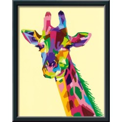 CreArt - grand - Girafe - Ravensburger - Coffret complet - Peinture au numéro Adulte - Des 12 ans