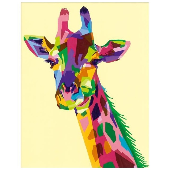 CreArt - grand - Girafe - Ravensburger - Coffret complet - Peinture au