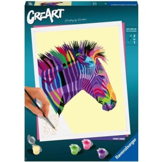 CreArt - grand - Zebre - Ravensburger - Coffret complet - Peinture au