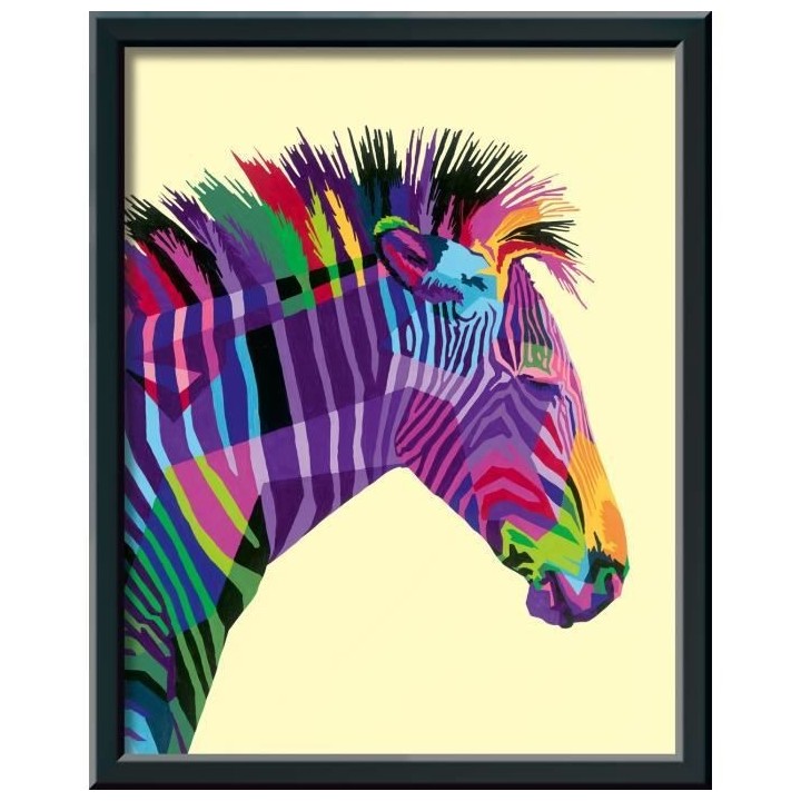 CreArt - grand - Zebre - Ravensburger - Coffret complet - Peinture au