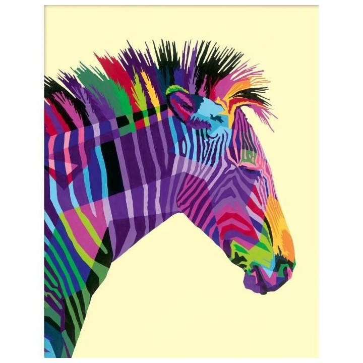 CreArt - grand - Zebre - Ravensburger - Coffret complet - Peinture au
