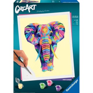 CreArt - grand - Elephant - Ravensburger - Coffret complet - Peinture