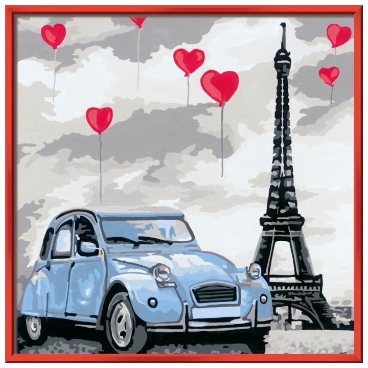 CreArt - carré - Paris - Ravensburger - Coffret complet - Peinture au