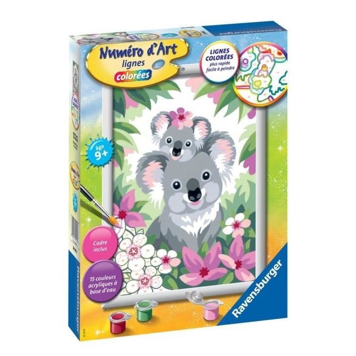 Numéro d'art - moyen - Maman koala et son bébé - Ravensburger