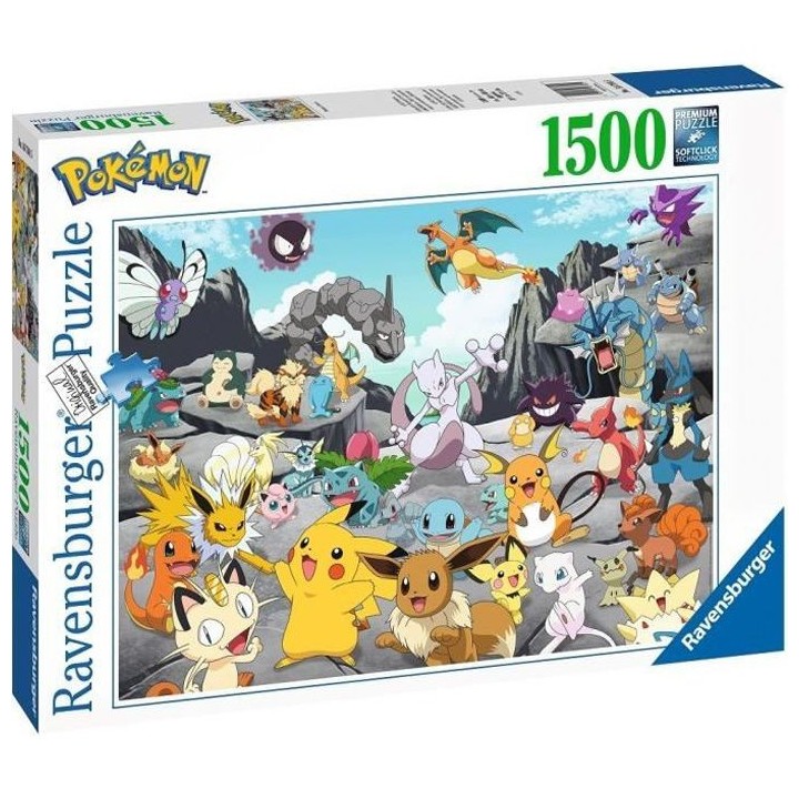 POKÉMON Puzzle 1500 pieces - Pokémon Classics - Ravensburger - Puzzl