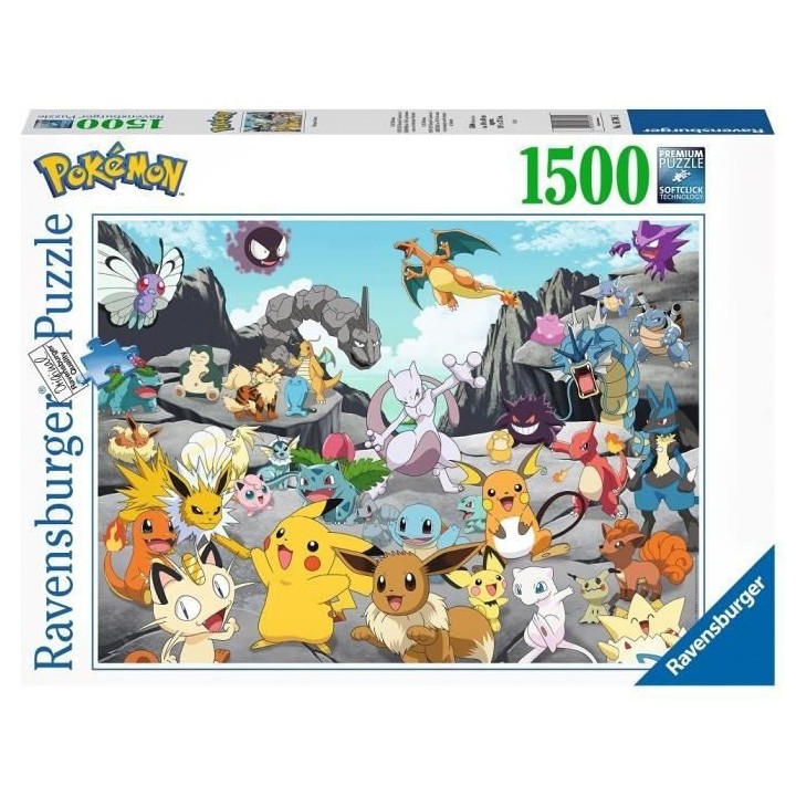 POKÉMON Puzzle 1500 pieces - Pokémon Classics - Ravensburger - Puzzl