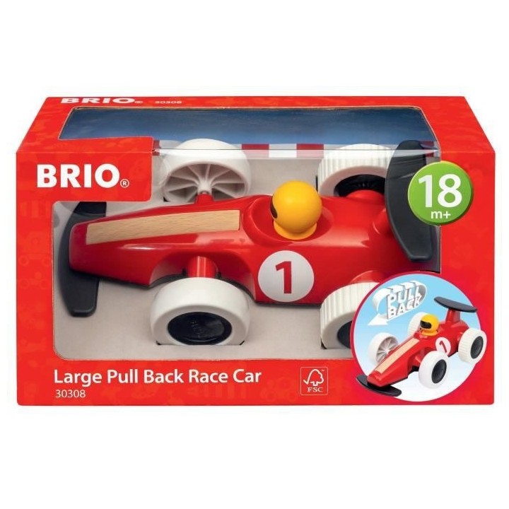 Grande voiture de course a rétrofriction - Jouet d'éveil premier age