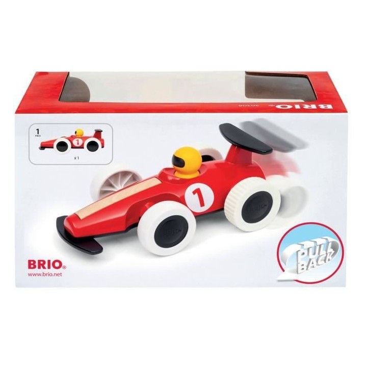 Grande voiture de course a rétrofriction - Jouet d'éveil premier age