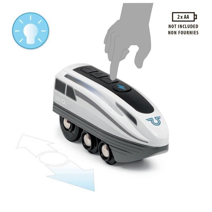 Train électrique Locomotive a piles Super Rapide -7312350360035 - Bri