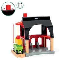 Grange des animaux - Accessoire pour circuit de train en bois -7312350360127 - Brio World