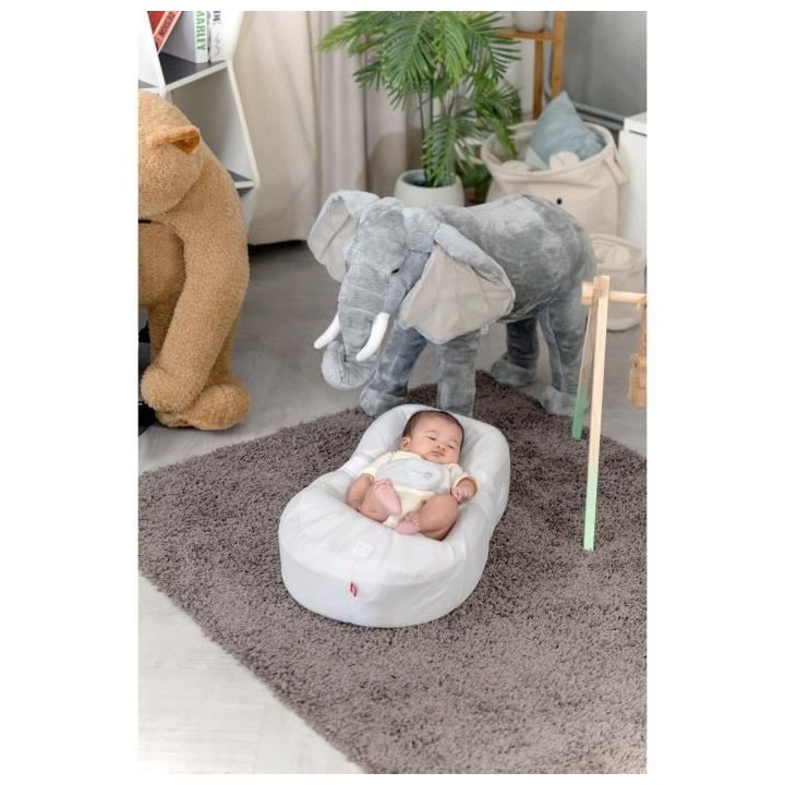 RED CASTLE, Cocoonababy, réducteur de lit, gris perle
