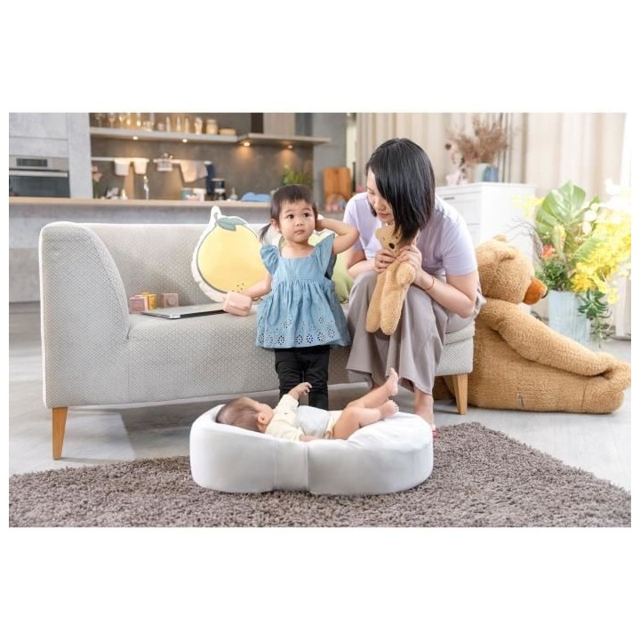 RED CASTLE, Cocoonababy, réducteur de lit, gris perle