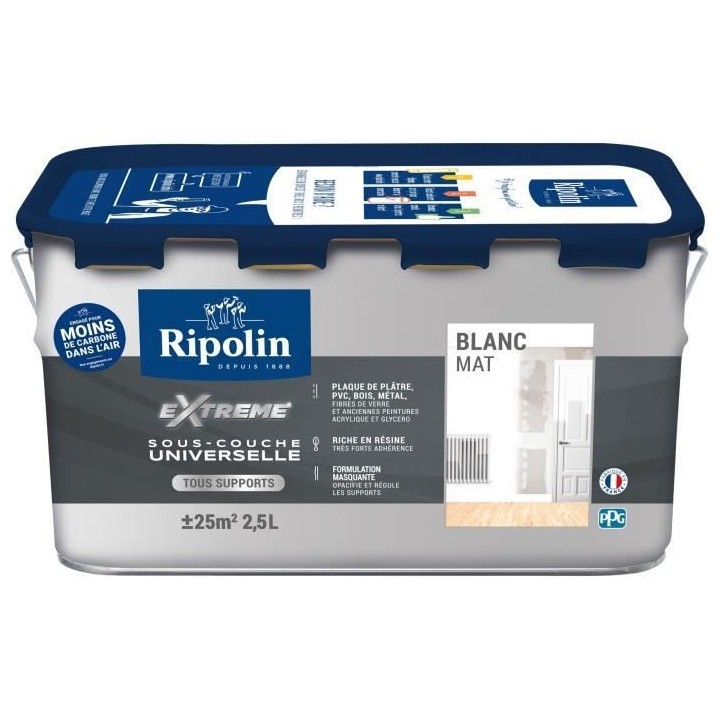 Sous-couche universelle Extreme - Blanc mat - RIPOLIN - 2,5 L