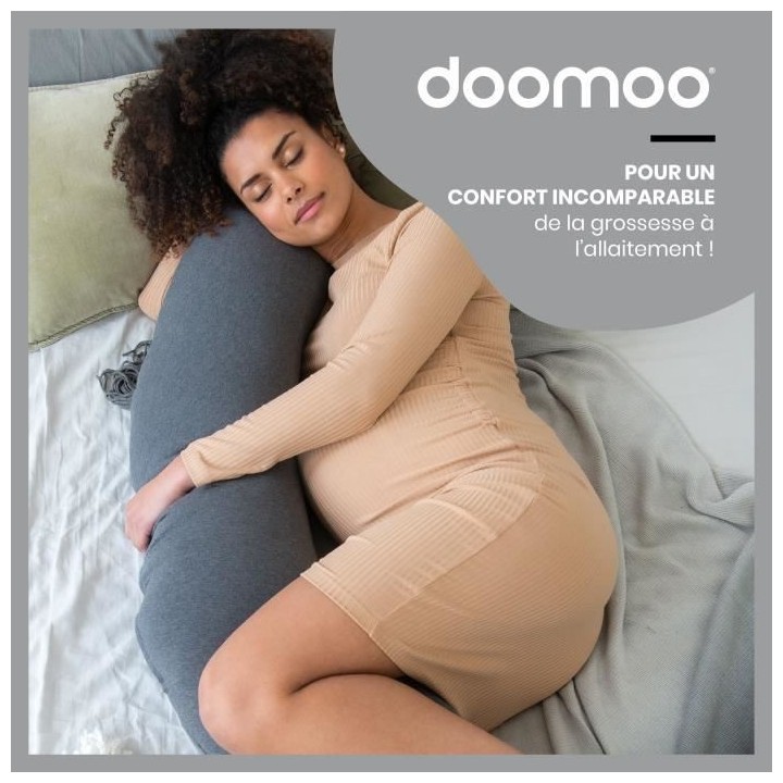 Babymoov Coussin de Maternité doomoo Buddy Chiné Anthracite