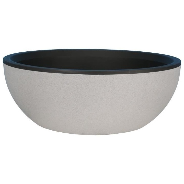 RIVIERA - Coupe pot de fleurs - granit D40 - stone
