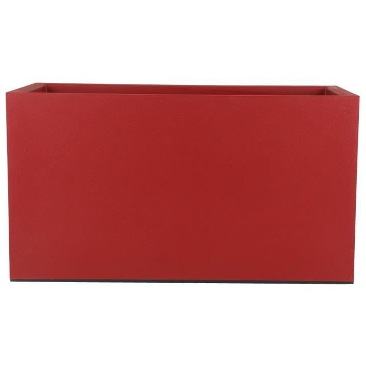 Bac a fleurs GRANIT - 60x30 cm - Rouge