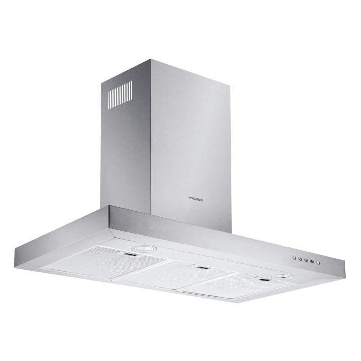 Hotte décorative ROSIeRES RTS900X - L 90 cm - Inox - 66 dB - 4 vitess