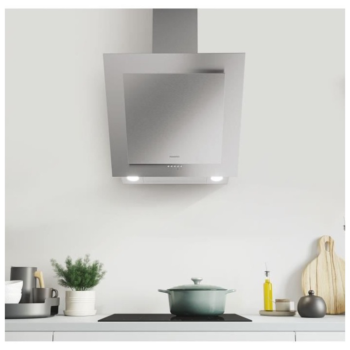 Hotte décorative ROSIeRES RDX6MX - L 60 cm - Inox - 66 dB - 4 vitesse